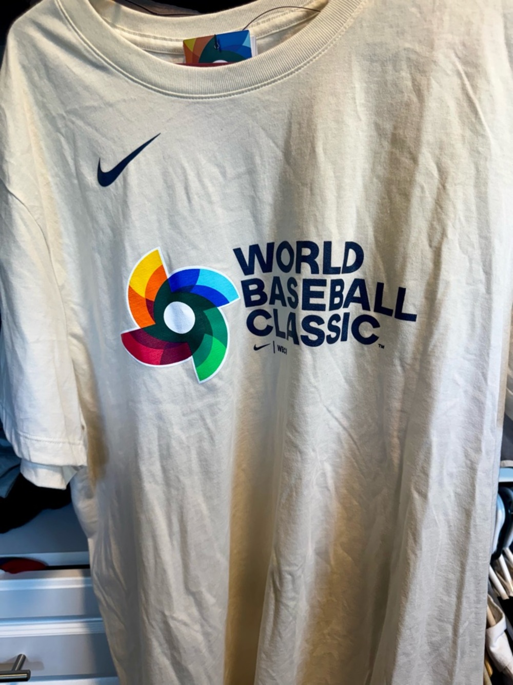 Nike Cream 2026 World Baseball Classic Tee Size XL NWT